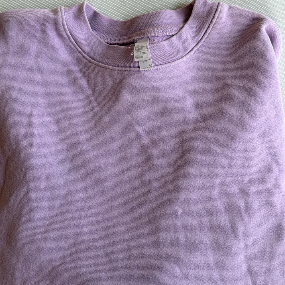 Los Angeles Apparel Heavy Fleece Sweatshirt - Lavendar - Picture 7 of 7